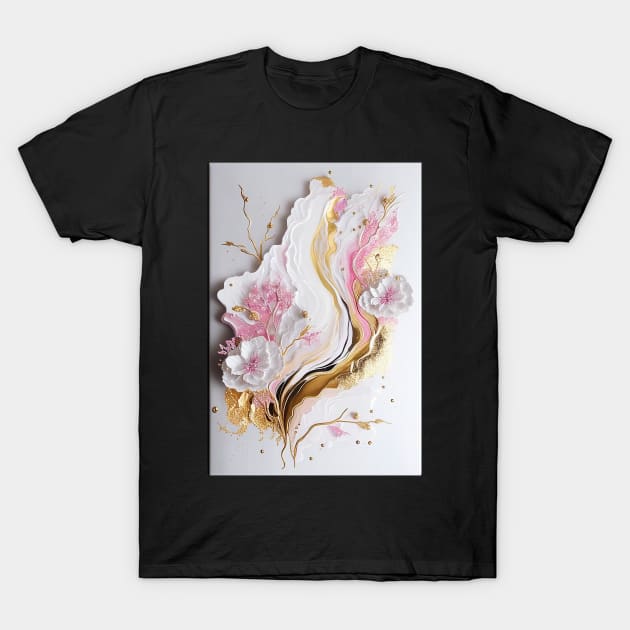 Golden Petals T-Shirt by Legendary T-Shirts